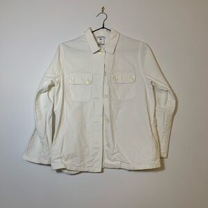 Sonia Rykiel White Button Down Shirt with Collared Neckline